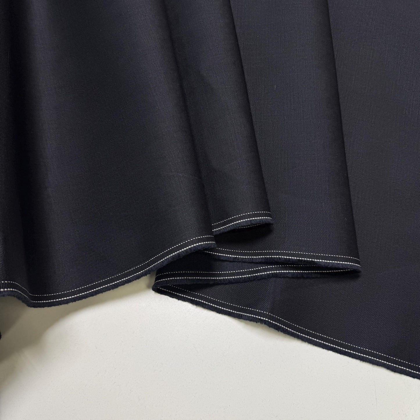 Black Italian Denim Fabric: 100% Cotton, 13 oz - 64.96" Wide